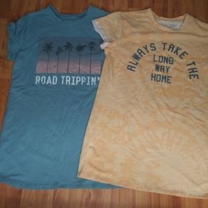 Womens Large T-shirt Dress Bundle